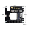 PCIe to M.2 HAT for Raspberry Pi 5 Support for SSD NVME 2230 and 2242 Form Factor